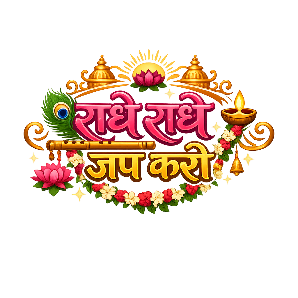 राधे राधे जप करो Logo